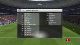 FIFA 14 FC Bayern Munich vs Borussia Dortmund Bundesliga Scoreboards Bayern Goal Celebration HD [upl. by Ikey144]