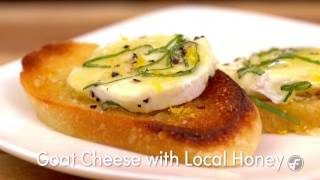 Quick amp Easy Goat Cheese with Local Honey Recipe [upl. by Senga261]