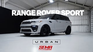 Urban Automotive Range Rover Sport US Debut Sema crunch amp Scott Disick Rover test fit amp build [upl. by Yerffoej]