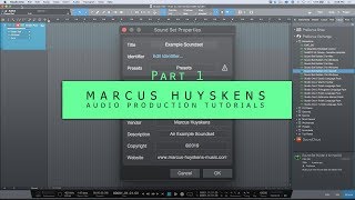 Working With The Sound Set Builder In PreSonus Studio One  Part 1 [upl. by Aikym]