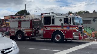 FDNY engine 236 responding on Atlantic Ave [upl. by Terle]