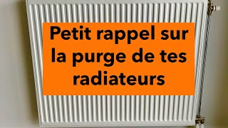 Purge Radiateur  Rappel des bases [upl. by Yorled]