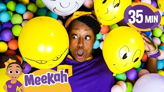 Meekahs Balloon Party  Play With Meekah  Educational Videos for Kids  Blippi and Meekah Kids TV [upl. by Chiang]