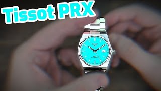 Tissot PRX Powermatic 80 Mint Green 40mm T1374071109101 unboxing [upl. by Gorton647]