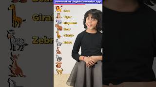 10 Wild Animals🐒 in English Kids English Words Adi Keshari Connection shorts [upl. by Yrag158]