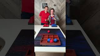 Bri Collins Playing Well 😄 Ball Toss Tic Tac Toe boardgame couple game [upl. by Nohsed904]