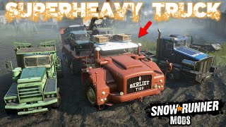 Berliet T100  the Largest Truck in SnowRunner MODS [upl. by Naud]