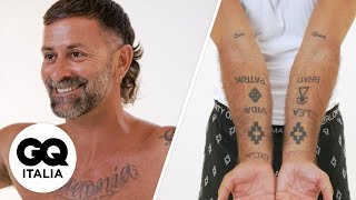 Marcelo Burlon racconta la sua vita fatta a inchiostro  Tattoo Tour  GQ Italia [upl. by Munsey]