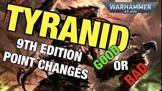 Tyranid 9th Edition points changes review [upl. by Odlavso]