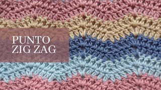 ¡Mi favorito Zig Zag crochet remeras mantas sacos tops Reversible 👏 [upl. by Ayocal]