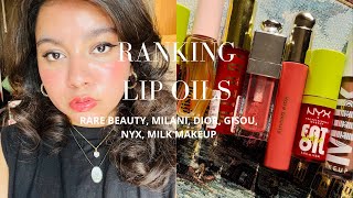 Have we moved on from lip oils RANKING and HONEST REVIEWS OF LIP OILSDIOR RARE BEAUTYGISOU etc [upl. by Philana]