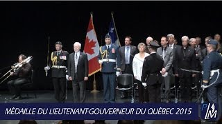 Médaille du Lieutenantgouverneur du Québec 2015 [upl. by Ajoop]