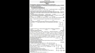 SIMULARE  BACALAUREAT FIZICA 2022  PROFIL TEHNOLOGIC  TERMODINAMICA [upl. by Karalynn]