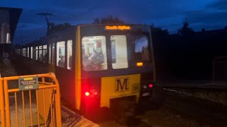 Tyne and Wear Metro  Metrocars 40364058 depart East Boldon [upl. by Ethelda905]