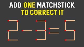 12 Tricky Matchstick Puzzles with Easy to Hard  Matchstick Riddles [upl. by Nylek]