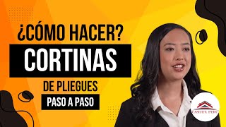 📌CONFECCIONA una LINDA CORTINA con PLIEGUES  📌 Cómo hacer una CORTINA de PLIEGUES [upl. by Corwin]