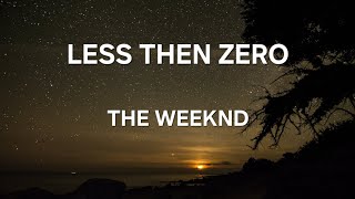 The Weeknd  Less Than Zero Lyrics DLyrics01 [upl. by Koh4]