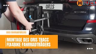 Montage des ORIS Tracc FIX4BIKE Fahrradträgers auf pkw [upl. by Lacee196]