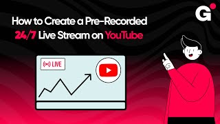 How to Create a PreRecorded 247 Live Stream on YouTube2024 [upl. by Mihsah]