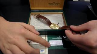 Rolex Cellini Gold 41138 Manual Winding  WatchesGMT [upl. by Ahseid]