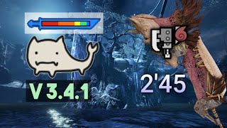 MHR Barioth 245 Switch Axe 🔥 Solo v 341  Gnashing Flammenbeil  H6 Sharpening Amber Fangs [upl. by Dragone]