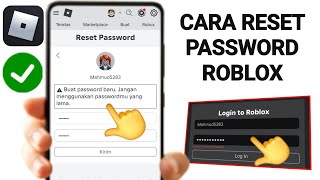 Cara RESET PASSWORD Roblox yang Terlupa  Cara Reset Password Roblox Tanpa Email [upl. by Avron95]