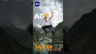 Adobe After Effect 3D Skateboard Animation [upl. by Einoj]