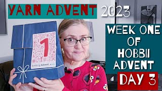 Day 3 of YARNvent 2023 🧶 Week 1 of Hobbii Knitting Advent Calendar amp other yarn advents 🇨🇦 [upl. by Nawak]