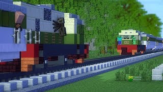 Minecraft Tragedi Bintaro Train Crash Animation [upl. by Yrtsed161]