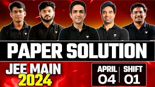 JEE Main 2024 Paper Solution  4th April Shift 1 [upl. by Ayar]