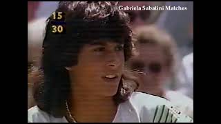 Gabriela Sabatini vs Martina Navratilova Wimbledon 1986 [upl. by Antsirhc]