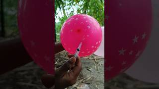 Balloon VS Syringe  Water Experiment 💉 [upl. by Ydorb600]