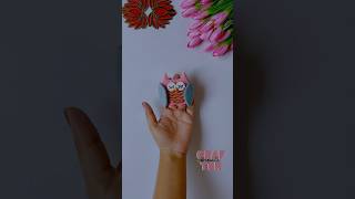 DIY clay craft owl craft for kids🦉shortsvideo babyanaya anaya funnyyoutubeshortsytshortsyt [upl. by Emiatej]