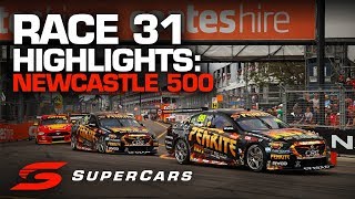 Highlights Race 31 Newcastle 500  Supercars Championship 2019 [upl. by Cerracchio]