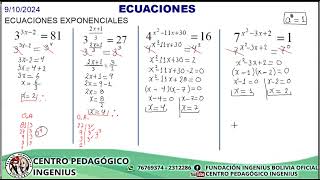 ECUACIONES EXPONENCIALES [upl. by Morven]