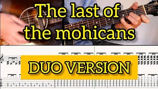 THE LAST OF THE MOHICANSBenTZik Guitar duo tutorial 14SCOREampTABEasy version [upl. by Anilos]