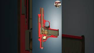 Dreyse M1907 Pistol Germany worldofguns animation freesteamgames [upl. by Oxford752]