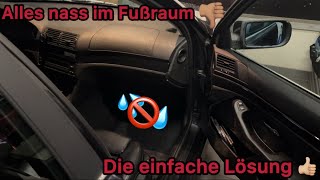 Innenraum Nass Schiebedach undicht Abläufe verstopft DIE LÖSUNG Jedes Auto E39 Phantom Racing [upl. by Airehs170]