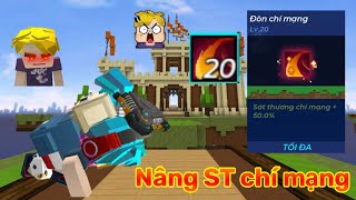 Blockman Go Nâng talens ST chí mạng LV20 max bedwars [upl. by Lerak530]