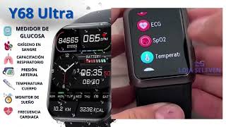 Smartwatch Y68 Ultra Reloj Doble Pulso [upl. by Miof Mela]