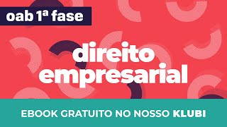 Direito Empresarial  OAB  Sociedade Limitada I  CURSO GRATUITO [upl. by Guttery898]