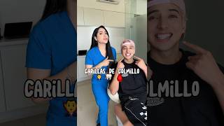 Carillas de colmillo en una cita🧛‍♂️🦷🩸😨😱🤯 viral broma colmillos vampiro dientes [upl. by Crescantia]