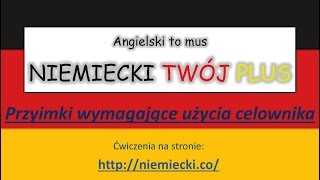 Przyimki wymagające użycia dativu  Angielski to mus NIEMIECKI TWÓJ PLUS Niemiecki Gramatyka [upl. by Tarsuss878]