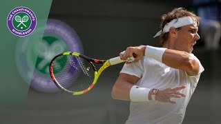 Match Point Rafael Nadal vs Yuichi Sugita Wimbledon 2019 [upl. by Redienhcs]