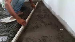 How to apply floor screed on concrete floor [upl. by Nnaeirual]