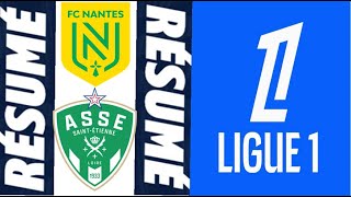 FC Nantes 22 AS SaintÉtienne Résumé et Buts  Ligue 1 202425 [upl. by Eico888]