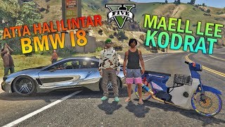 BALAP LIAR Atta BMW VS Maell Lee SI KODRAT  GTA 5 YOUTUBER PARODY [upl. by Silvanus]