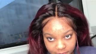 DETAILEDFRONTAL SEW IN  NO Gelg2b NO GLUETAPE Protective style [upl. by Blunk]