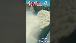 Spillway overflow of Gariep Dam in SouthAfrica viral damview short [upl. by Ssirk]