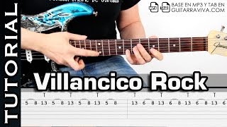 CLASE VILLANCICO ROCK como tocar villancicos en guitarra eléctrica [upl. by Lean399]